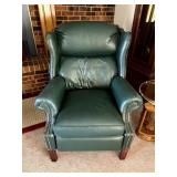 Leather Traditional Wingback Recliner Chair