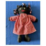 Handmade Black Cloth Doll