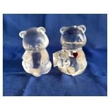 Antique Glass Fenton Paperweight Bears