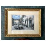 Framed Wall Art 'Spanish Courtyard'
