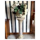 Floral Arrangement on Pedestal