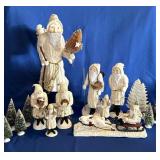 Lot of Department 56 Old World Santa Claus Figures