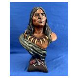 Resin Native American Bust
