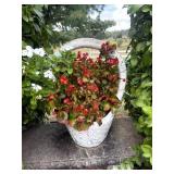Concrete Basket Planter