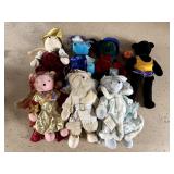 Vintage Holiday Themed Teddy Bears