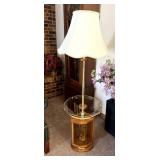 Brass Floor Lamp Table
