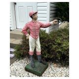 Vintage Concrete Lawn Jockey