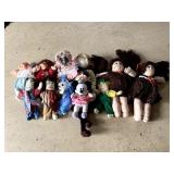 Lot of Vintage Plush Dolls/Characters