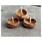 Lot of Smaller Hand Woven Baskets