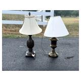 Pair of Brass Lamps