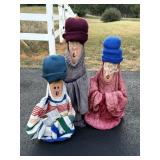 Handmade Fencepost Characters
