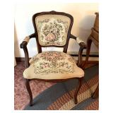 Chateau d'Ax Louis XV Style Tapestry Armchair