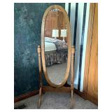 Floor Mirror w/Free Standing Swivel Frame
