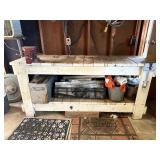 Wooden Work Table w/Vise