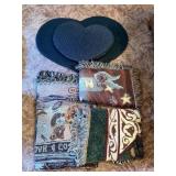 Lot of Bear Throws and Heart Rugs
