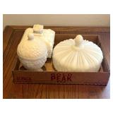 Lot of Milk Glass