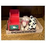 Lot of Vintage Plush Toys & Sleigh