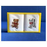 Vintage Steiff Embroidered Childrens Handkerchief