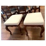 Wooden Vanity/Ottoman Stools