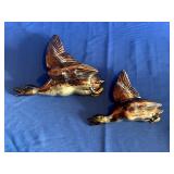 Vintage Resin Flying Mallard Dusk Wall Hangers
