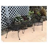 3 Piece Set of Expanded Metal Patio Furniture