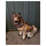 Chalk Art Collie Dog