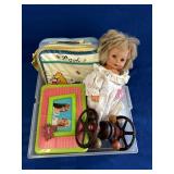 Flat of Vintage Child's Toys