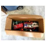 Box Lot of Vintage Christmas Lights and Bulbs