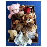 Flat of vintage Pluh Teddy Bears