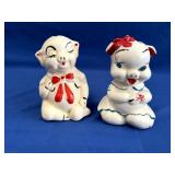 Vintage Mid Century Pig Salt & Pepper Shakers