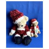 Lot of Vintage Boyd's Bears Christmas Plush Toys
