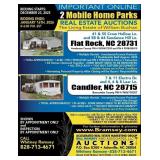 2- Mobile Home Parks- Candler & Flat Rock, NC