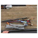 MISC FISHING RODS AND REALS - VINTAGE