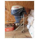 EVINRUDE BOAT MOTOR 9 1/2 W/TANK