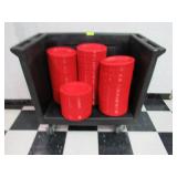 Plastic Cart and Pizza Plates