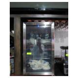 Glass door reach in cooler