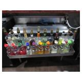 Stainless Steel Ice Dispenser with Bottle Rack