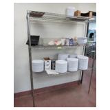 Rack and Contents Including Plates