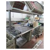 Stainless Steel Dishwashing Table