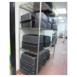 Wire Rack and Contents (Black Bins)