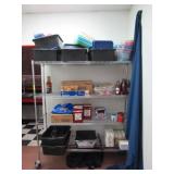 Wire Rack Contents in Back Office