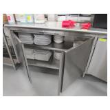 S.S STORAGE CABINET 2 SECTIONS