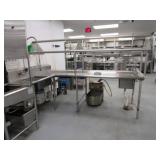 LARGE S.S DISHWASHER TABLE