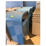 3  Metal Trash Cans