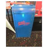 Blue Metal Trash Can