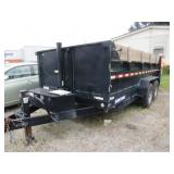 Dump Trailer - Sure Trac: 14' x 7', 1400 lb, 2022,