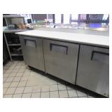S.S. True Pizza Make Table: Three Door