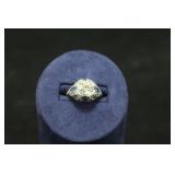 PLATINUN DIAMOND SAPPHIRE RING