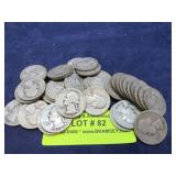 ASSORTED QUARTERS OLD MINTAGE ETC.
