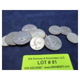 ASSORTED HALVES & AUARTERS NEW MINTAGE ETC.